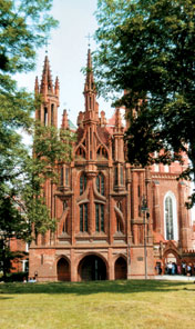 Bild der St.Annen Kirche in Vilnius